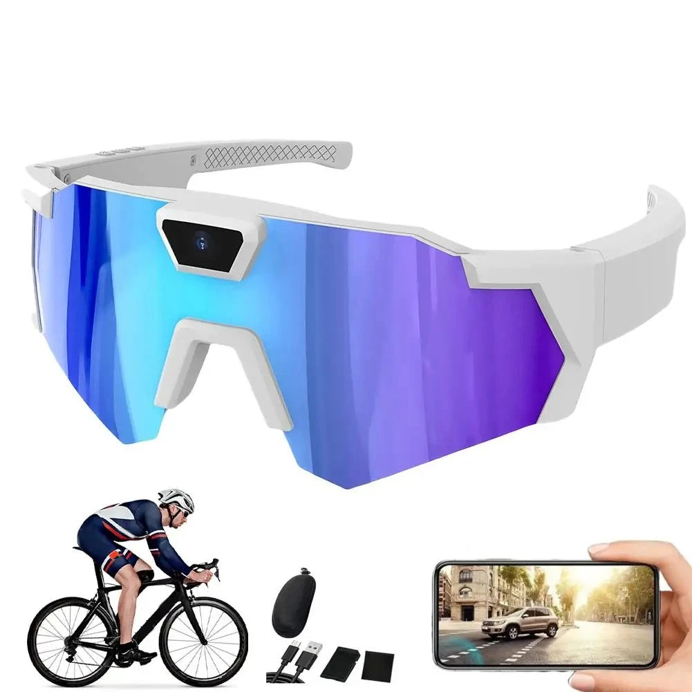 NEW HD Video Glasses Action Camera Sunglasses Smart Glasses Sports Glasses Outdoor Bicycle Motorcycle Driver Recorder Walk Cam
