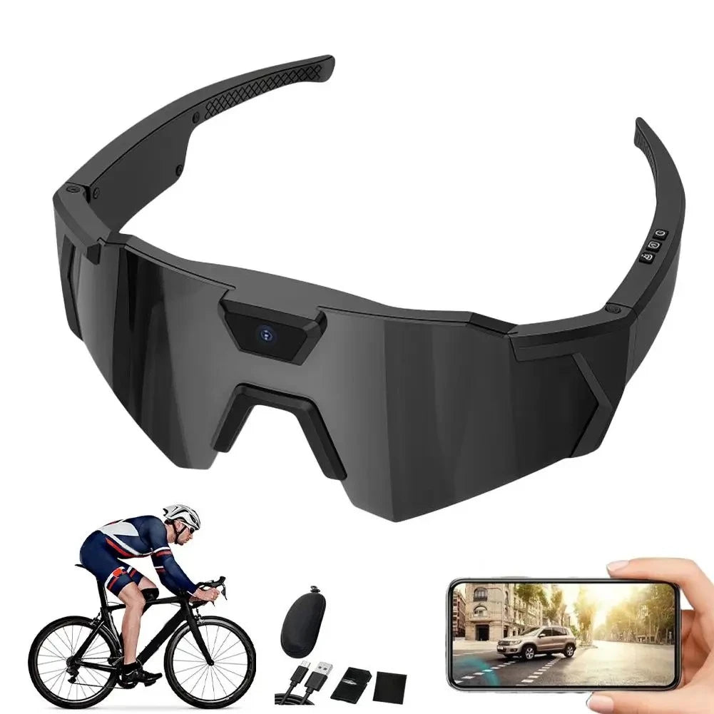 NEW HD Video Glasses Action Camera Sunglasses Smart Glasses Sports Glasses Outdoor Bicycle Motorcycle Driver Recorder Walk Cam