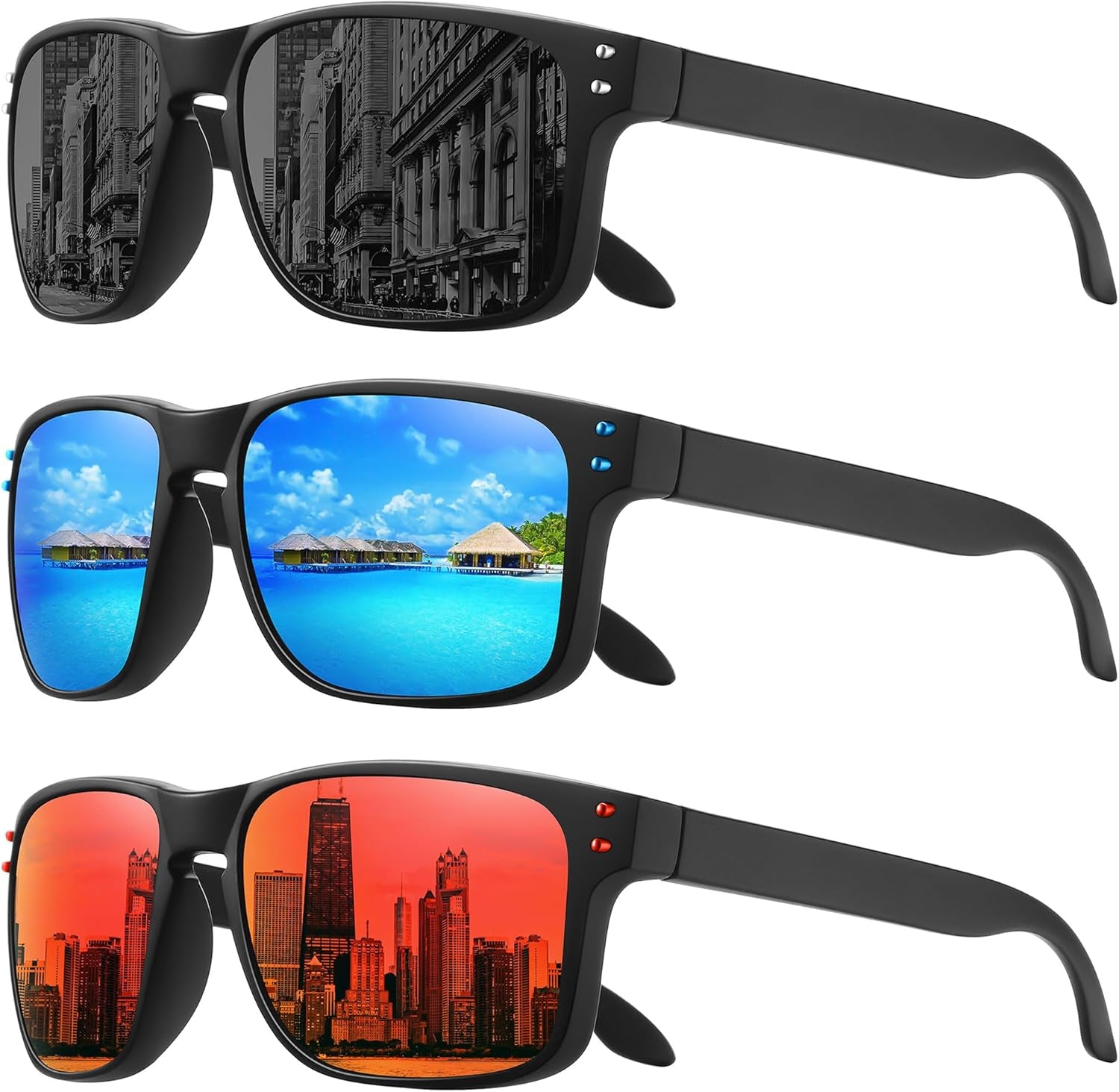 Polarized Sunglasses for Men Women Sports Driving Fishing Glasses UV400 Protection